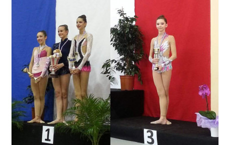 3 gymnastes : 3 podiums !